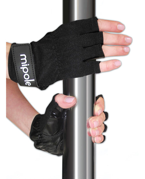 MiPole MiPole Dance Pole Gloves (Pair) Small - Black - Image 2