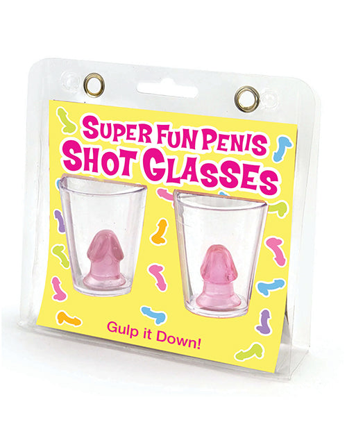 Candy Prints Super Fun Penis Shot Glasses - Set of 2 - Image 2