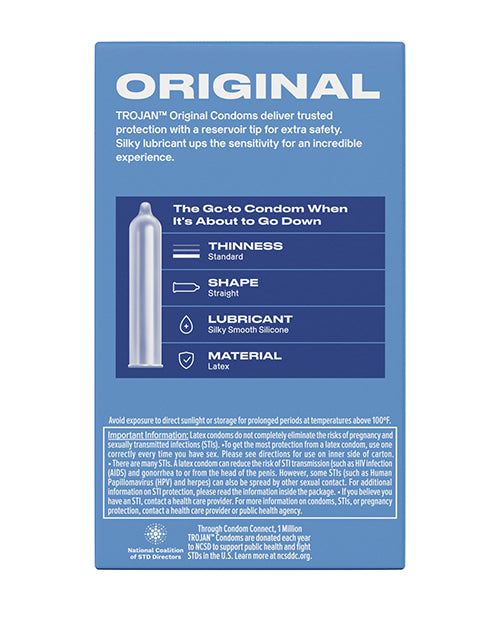 Trojan Enz Lubricated Condoms - Box of 12