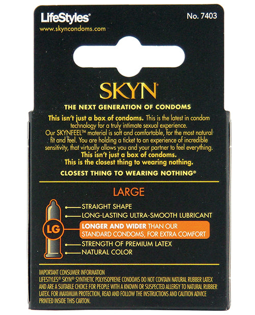 Lifestyles Lifestyles SKYN Elite Large Condoms - Box of 3 - Image 4