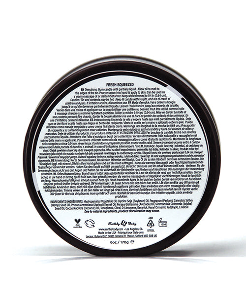 Earthly Body Summer 2025 3 in 1 Massage Candle - 6 oz Summer Fling