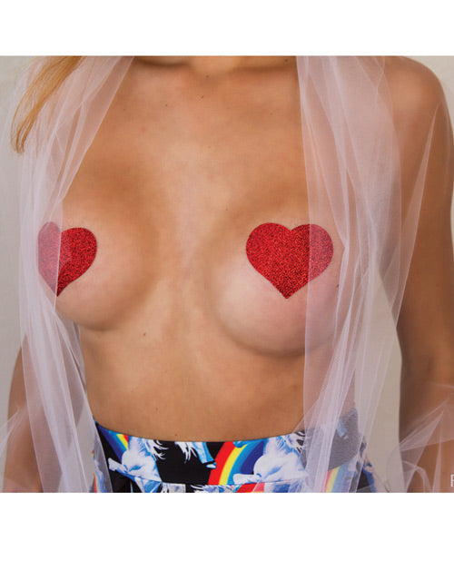 Pastease Glitter Heart - Red O/S