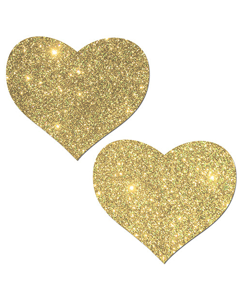 Pastease Glitter Heart - Gold O/S