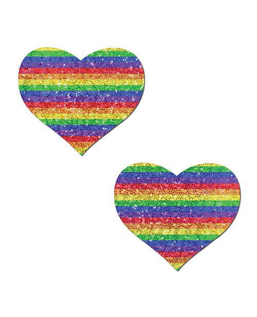 Pastease Premium Glitter Heart - Rainbow O/S