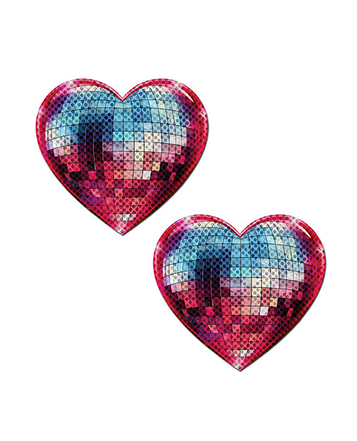 Pastease Sparkling Discoball Heart - Blue and Pink O/S