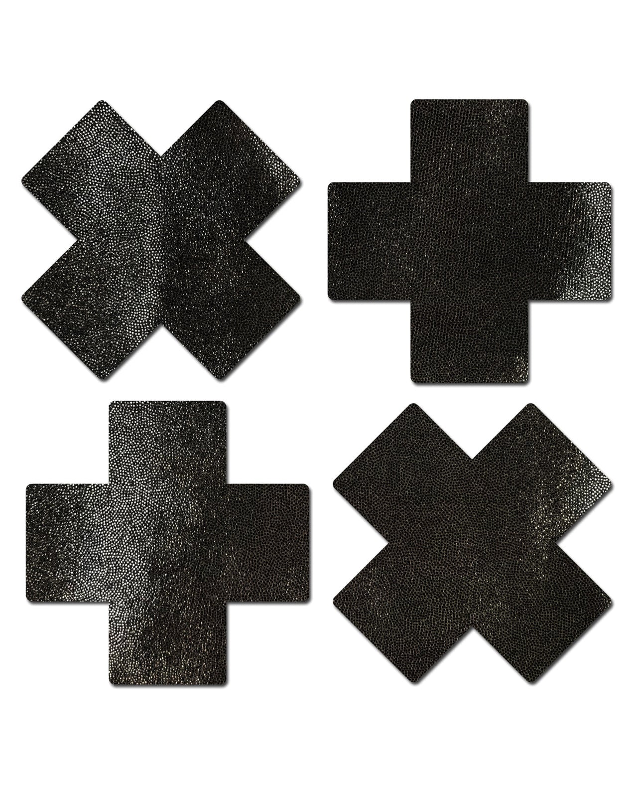 Pastease Premium Petites Liquid Cross - Black O/S Pack of 2 Pair