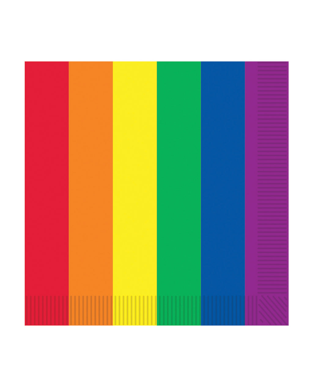 Pride Luncheon Napkins - Rainbow Pack of 16
