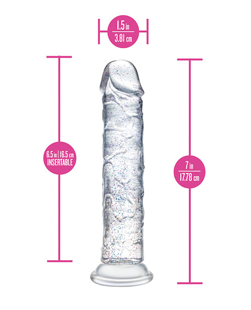 Blush Naturally Yours - Glamor - Sparkling Clear Dildo