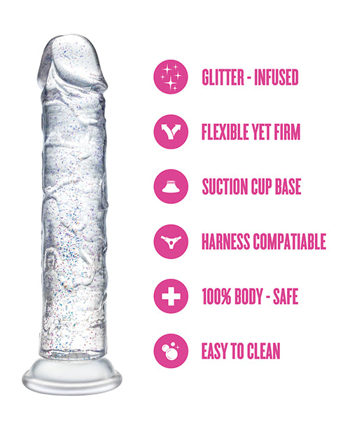 Blush Naturally Yours - Glamor - Sparkling Clear Dildo