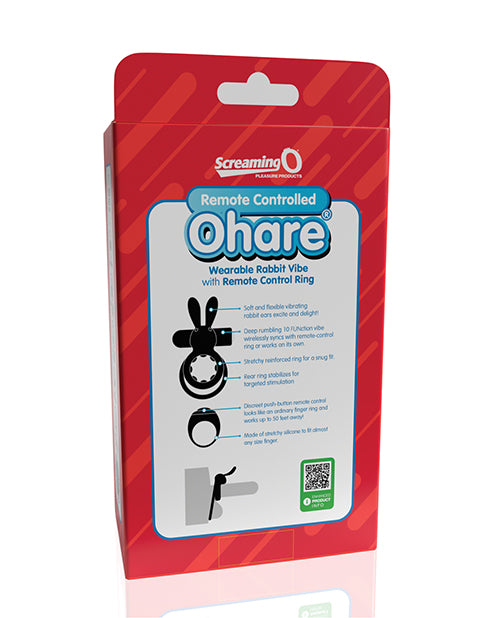Screaming O Screaming O Ohare Remote Controlled Vibrating Ring - Black - Image 4