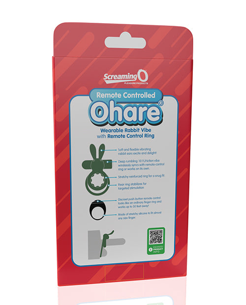 Screaming O Screaming O Ohare Remote Controlled Vibrating Ring - Green - Image 4