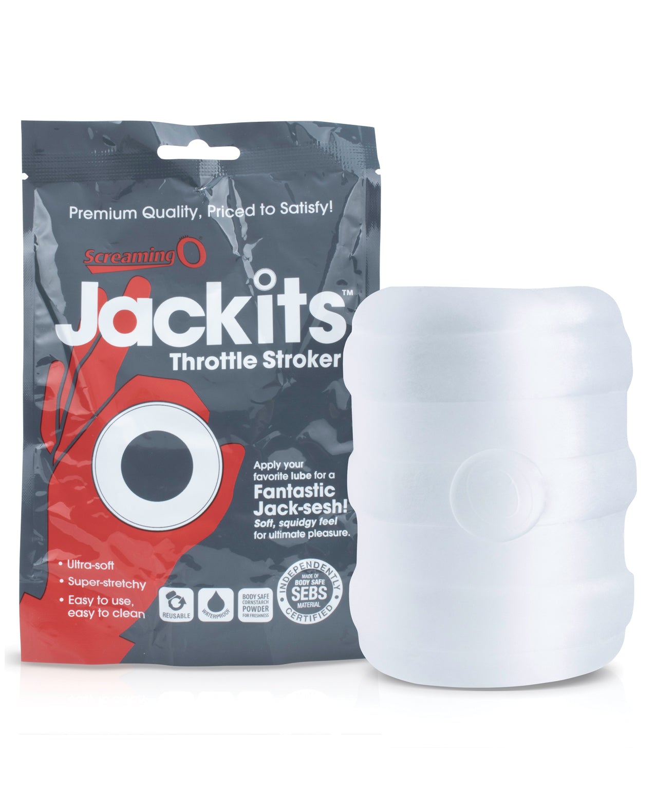Screaming O Screaming O Jackits Throttle Stroker - Clear - Image 10
