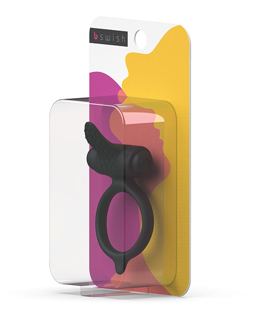 B Swish NO ETA Bcharmed Classic Vibrating Cock Ring - Black - Image 12