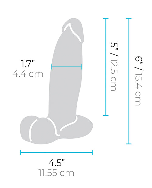 b-Vibe Slipskin 6" Girthy - Cream