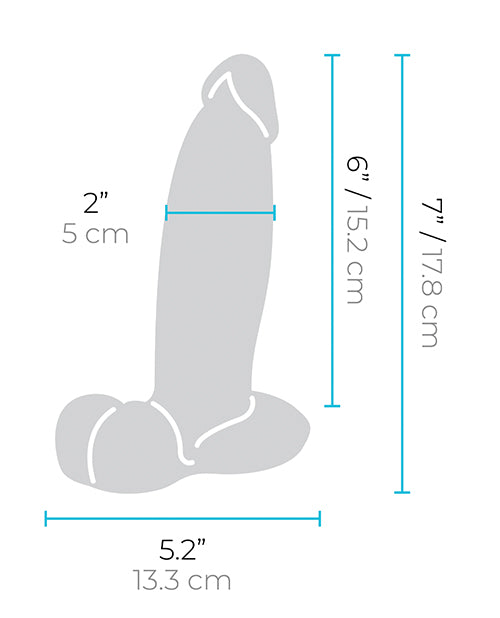 b-Vibe Slipskin 7" Girthy - Brown