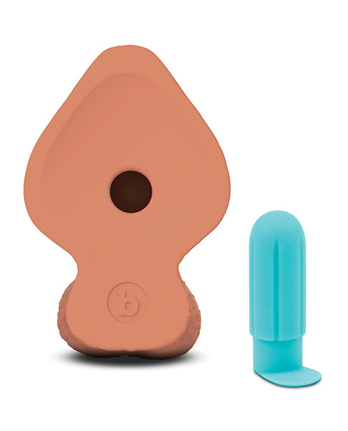 b-Vibe Slipskin 8" Girthy - Mocha