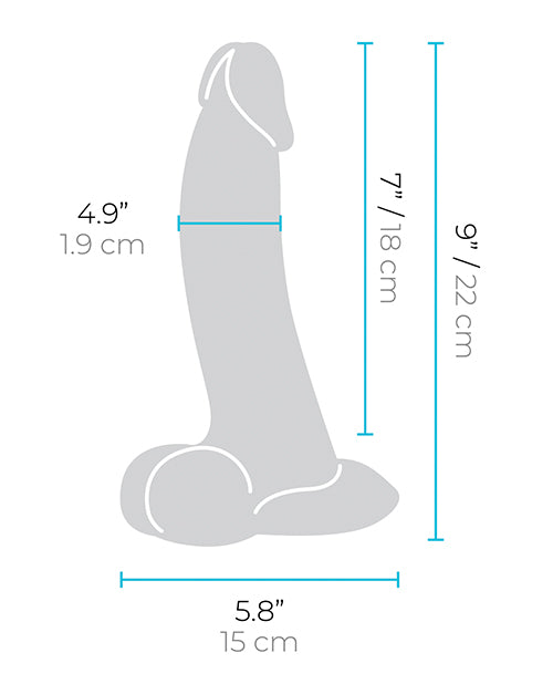 b-Vibe Slipskin 9" Curvy - Brown