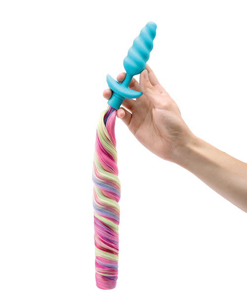 b-Vibe Unicorn Tail Vibrating Butt Plug - Special Edition