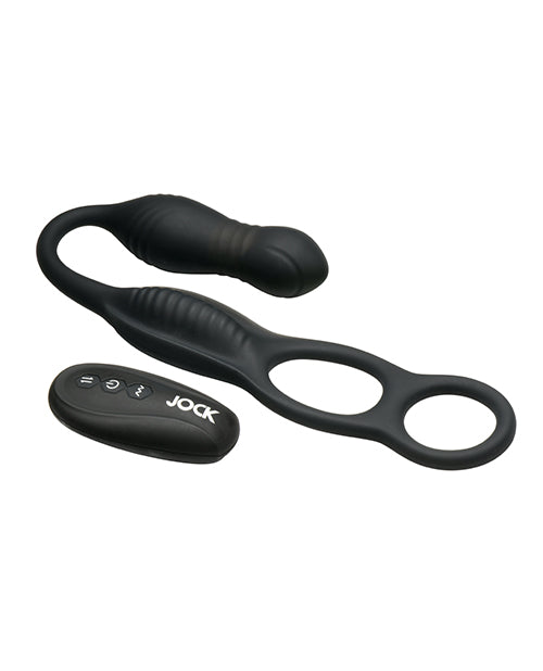 Hyper Thrusting and Vibrating Anal Plug w/C-Ring