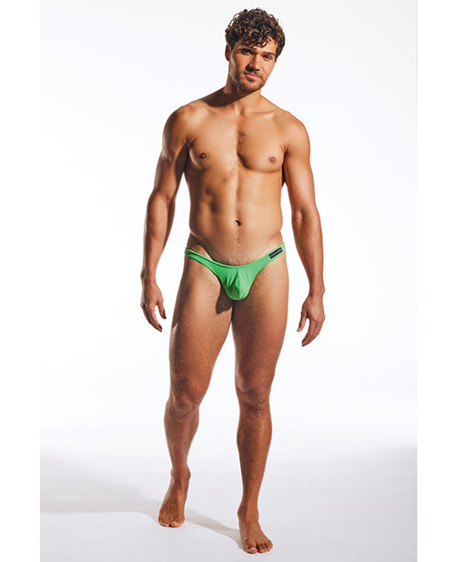 Cocksox Enhancing Pouch Thong - Palm Leaf Green XL