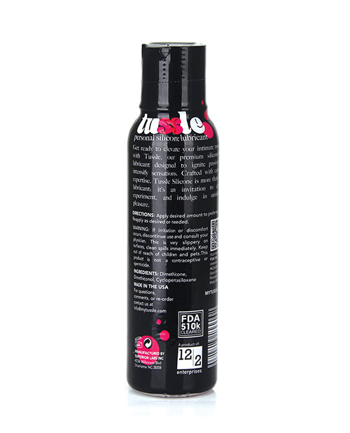 Tussle Pure Silicone Lubricant - 4 oz Bottle