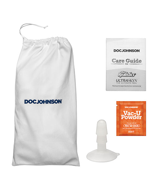 Realistic 6" ULTRASKYN Cock w/Balls - White