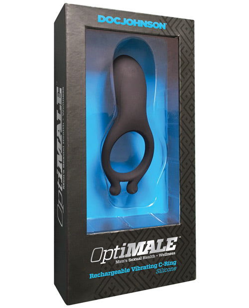 OptiMale OptiMale Rechargeable Vibrating C Ring - Black - Image 3