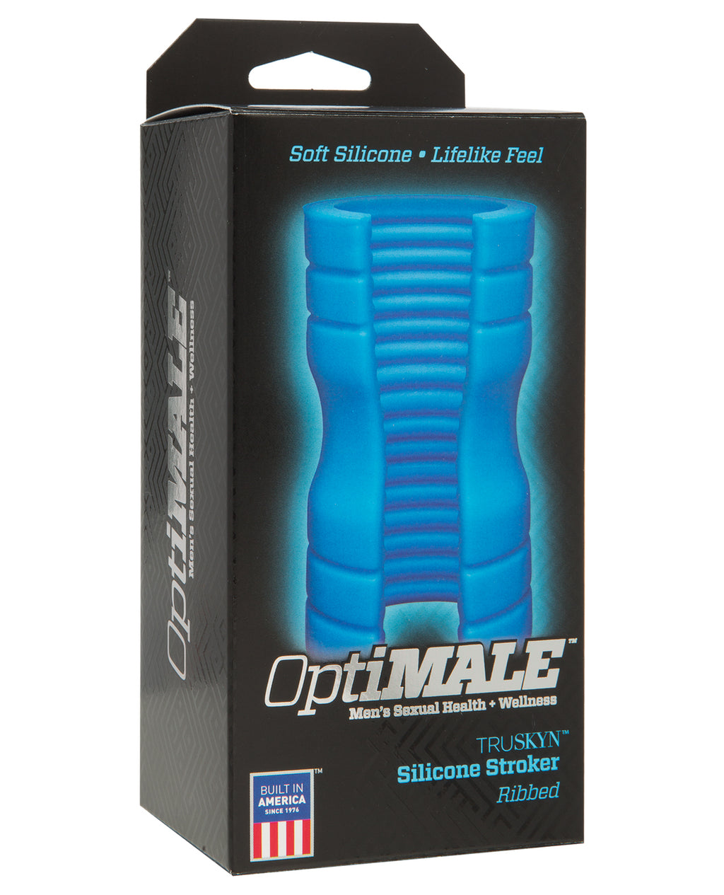 OptiMale OptiMale Truskyn Silicone Stroker Ribbed - Blue