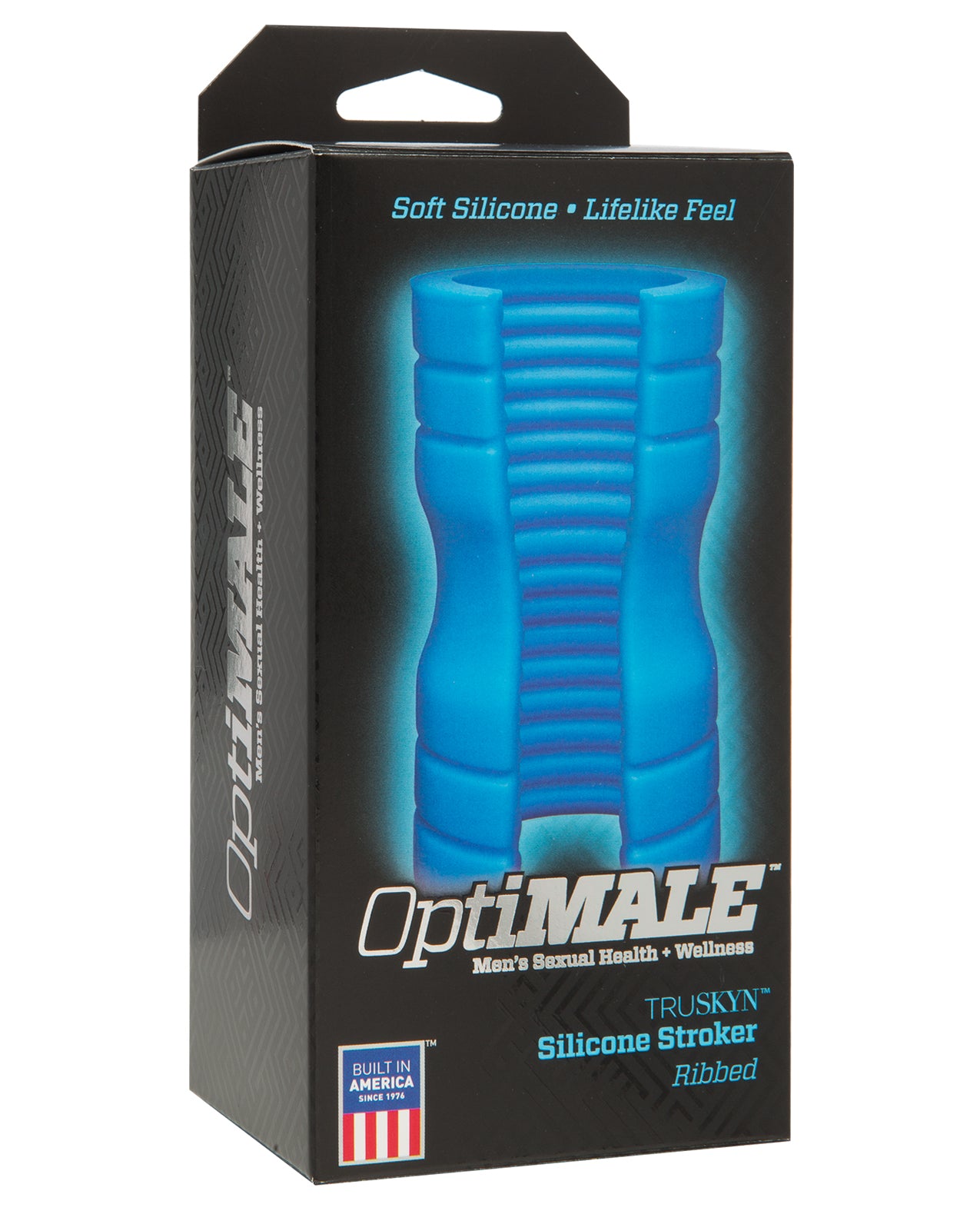 OptiMale OptiMale Truskyn Silicone Stroker Ribbed - Blue
