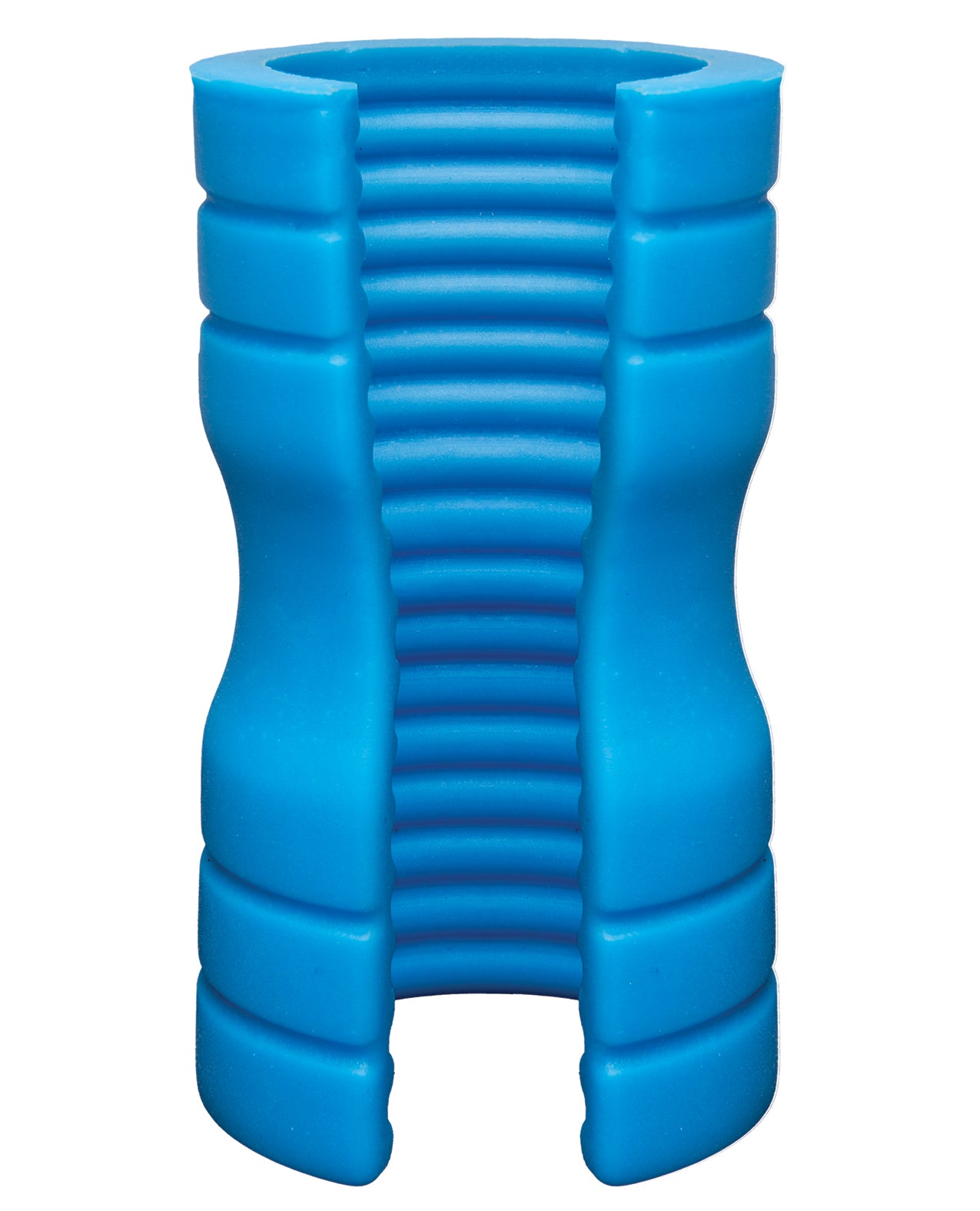 OptiMale OptiMale Truskyn Silicone Stroker Ribbed - Blue - Image 4