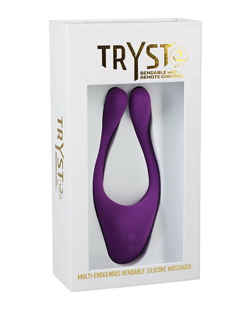 Tryst V2 Bendable Multi Zone Massager w/Remote - Purple