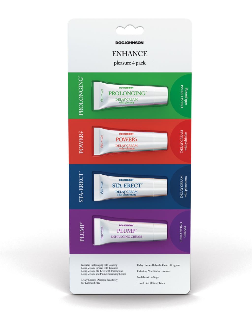Doc Johnson NO ETA Enhance Pleasure - Asst. Pack of 4 - Image 5