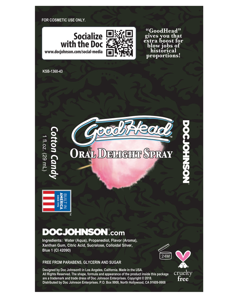 GoodHead Oral Delight Spray - Cotton Candy