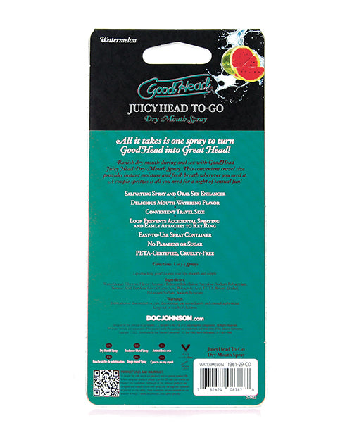 GoodHead Juicy Head Dry Mouth Spray To Go - .30 oz Watermelon