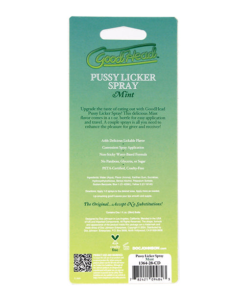 GoodHead Pussy Licker Spray - 1 oz Mint