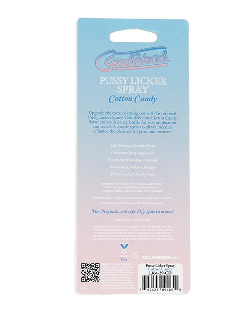 GoodHead Pussy Licker Spray - 1 oz Cotton Candy