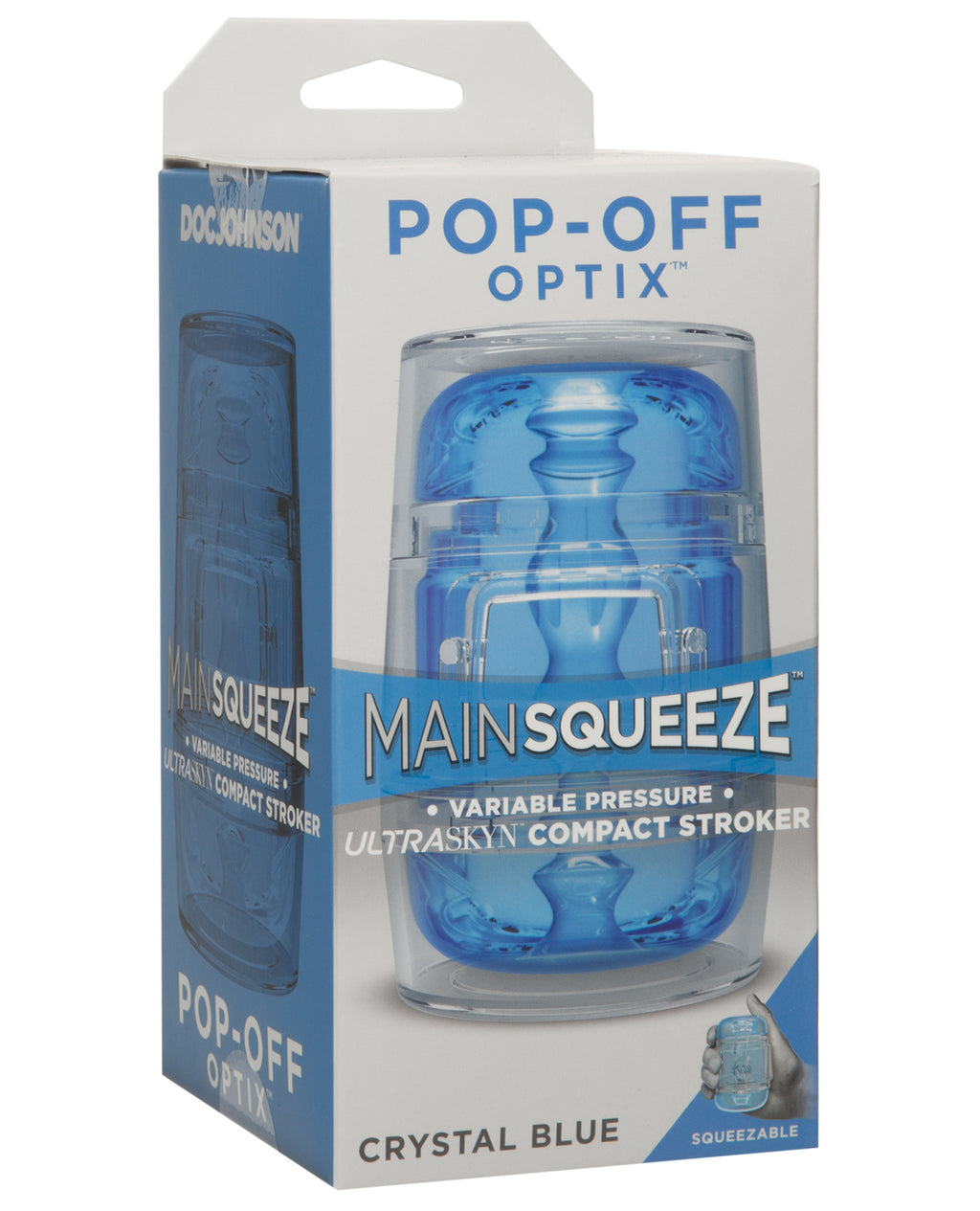Main Squeeze NO ETA Main Squeeze Pop Off Optix - Crystal Blue