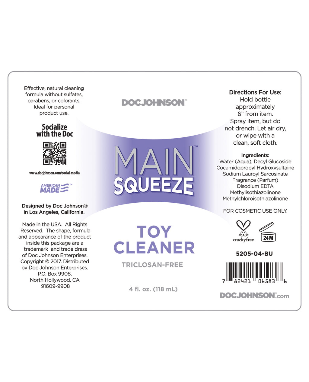 Main Squeeze Toy Cleaner - 4 oz