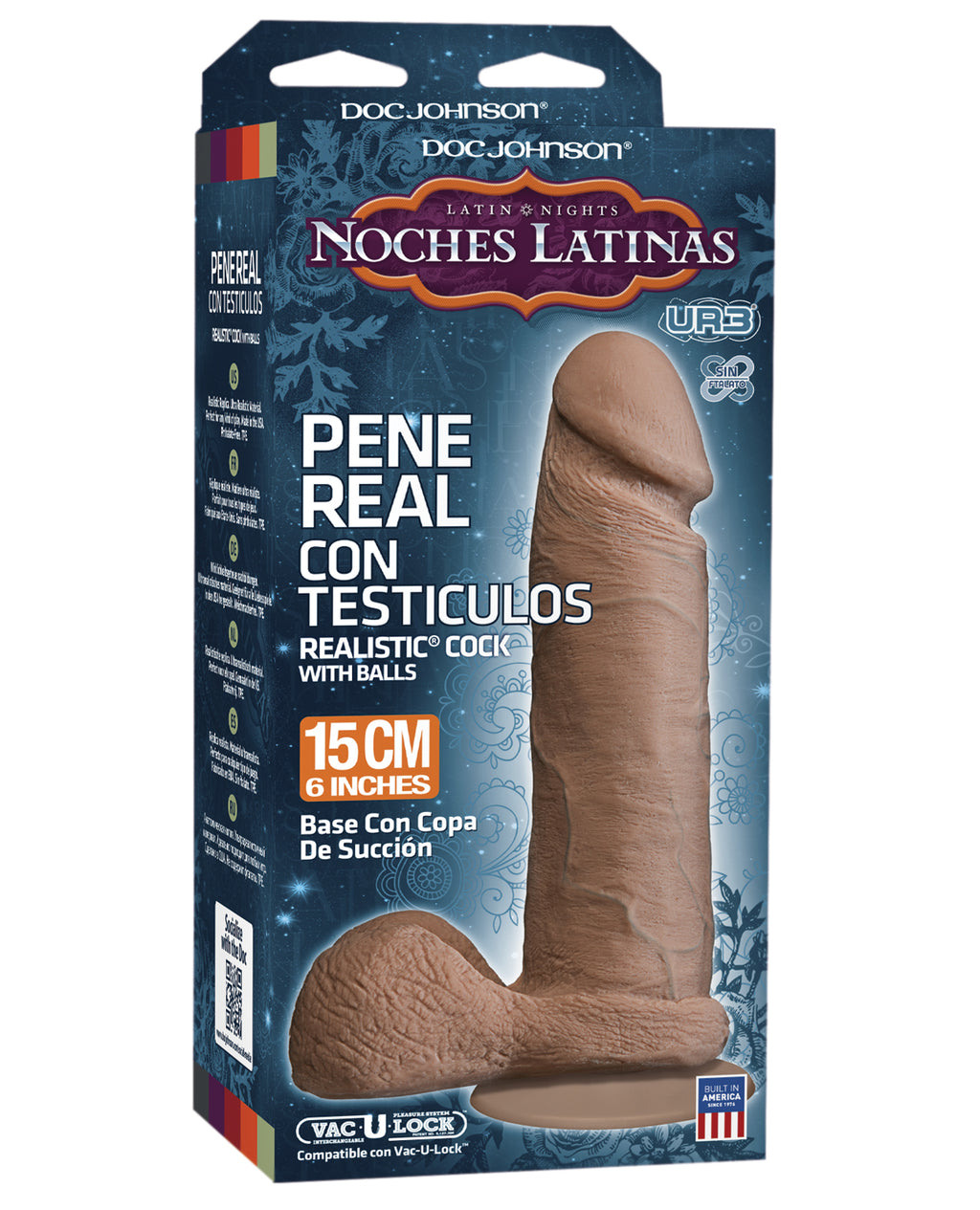 Noches Latinas ULTRASKYN Pene Real Con Testiculos 6 "