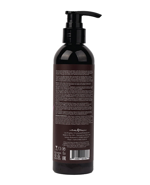 Earthly Body Hemp Seed Massage Lotion - 8 oz Lavender