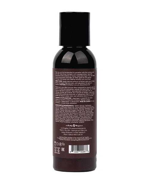 Earthly Body Hemp Seed Massage Lotion - 2 oz Naked in the Woods