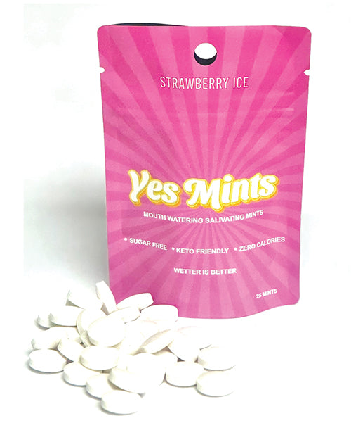Yes Mints Yes Mints Original Mouth Watering Mints - Pack of 25 Strawberry Ice - Image 4