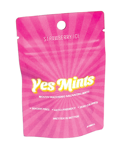Yes Mints Yes Mints Original Mouth Watering Mints - Pack of 25 Strawberry Ice - Image 2