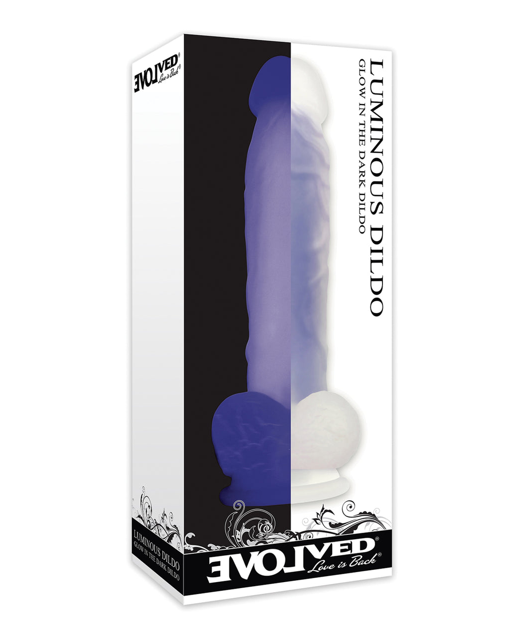 Evolved Evolved Luminous Dildo Non Vibrating - Purple - Image 6