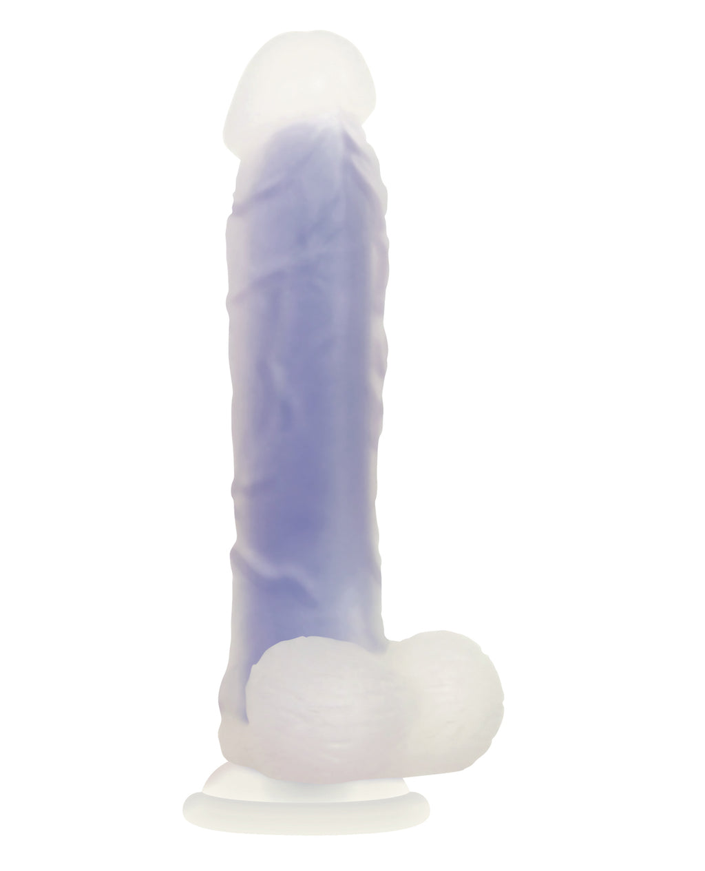 Evolved Evolved Luminous Dildo Non Vibrating - Purple - Image 3