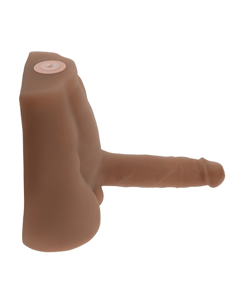 Evolved NO ETA Evolved Easy Rider Thrusting & Vibrating Life-Like Dildo - Dark - Image 4