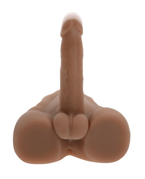 Evolved NO ETA Evolved Easy Rider Thrusting & Vibrating Life-Like Dildo - Dark - Image 5