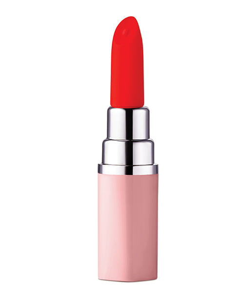 Luv Inc. Lipstick Vibrator w/4 Heads - Light Pink