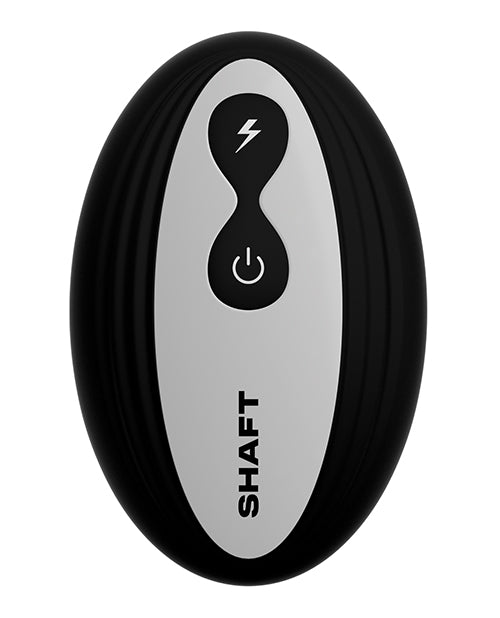 Shaft Flexskin Liquid Silicone 9.5" Vibrating Curved Dong w/Balls - Mahogany