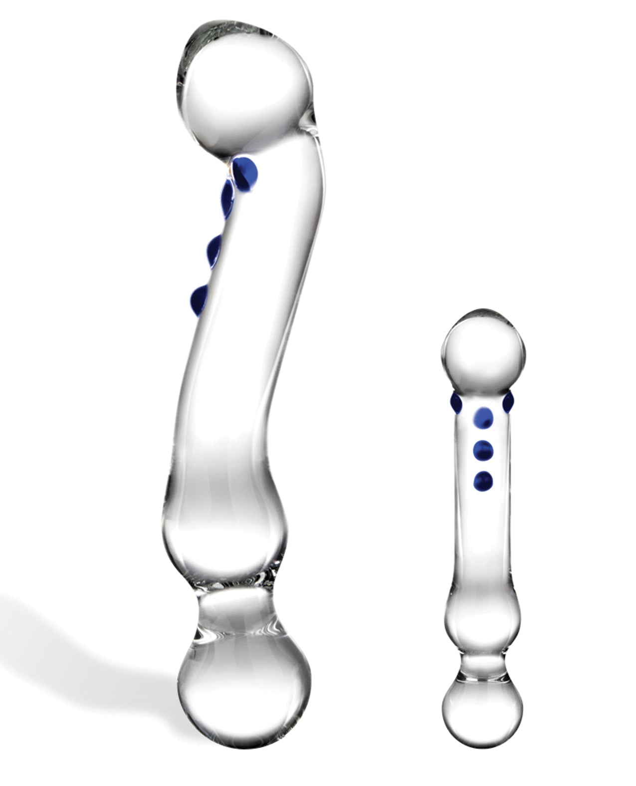 Glas 6" Textured G-Spot Glass Dildo